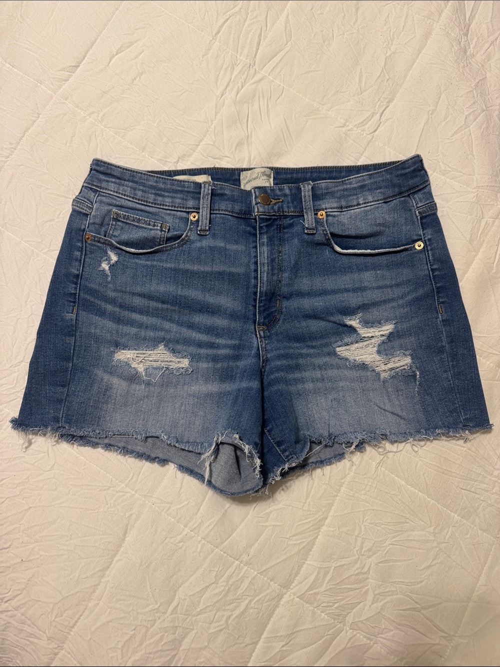 Universal Thread Blue Distressed Denim Cutoff Shorts